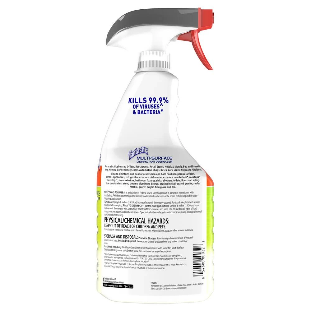 Budget 🌟 Fantastik 32 oz. Multi Surface Disinfectant, Cleaner and Degreaser (Case of 8) ✨ - Image 4