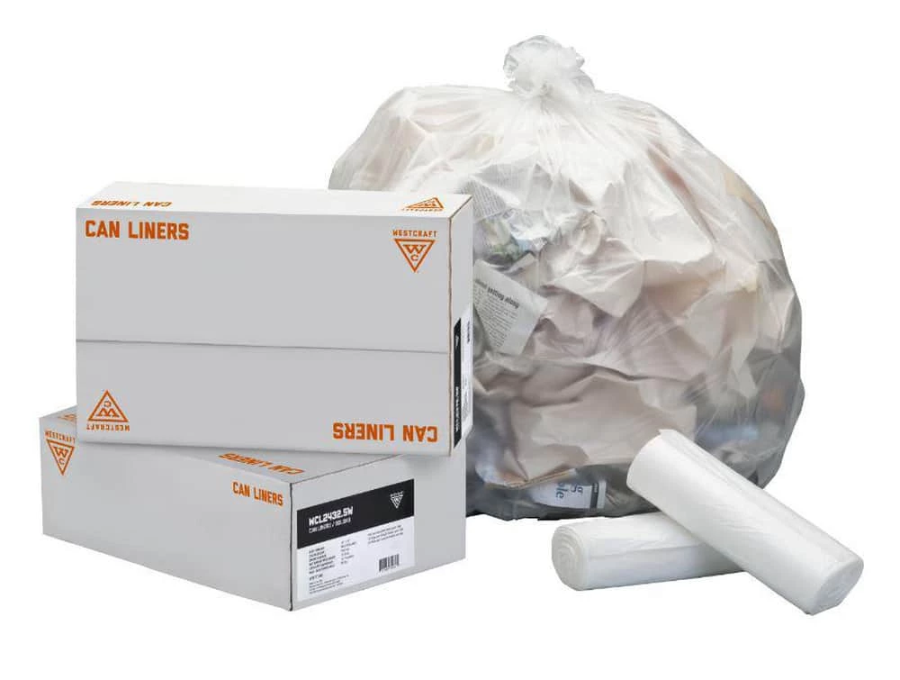 Flash Sale ๐ Westcraft 27 x 44 in. 30 gal 1.3 mil Flat Can Liner in Clear (Case of 200) โค๏ธ - Image 2
