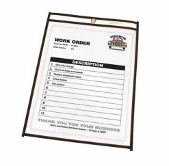 Hot Sale 🧨 Officemax C-Line® 12 x 9 in. Vinyl Shop Ticket Holder (Box of 25) ⌛