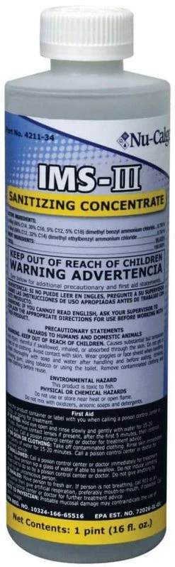 New ⌛ Nu-Calgon IMS-III 16 oz. Sanitizing Concentrate 🔔