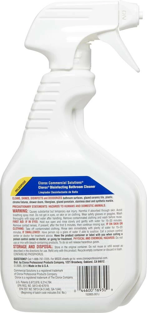 Best Pirce 🛒 Clorox Clorox® 30 oz. Disinfectant Bathroom Spray Cleaner ✔️ - Image 2