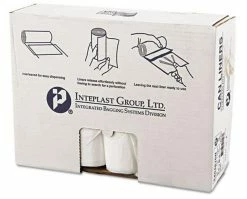 Promo ⭐ Inteplast 48 x 43 in. 56 gal 14 mil High-Density Interleaved Liner Roll in Clear 🔥