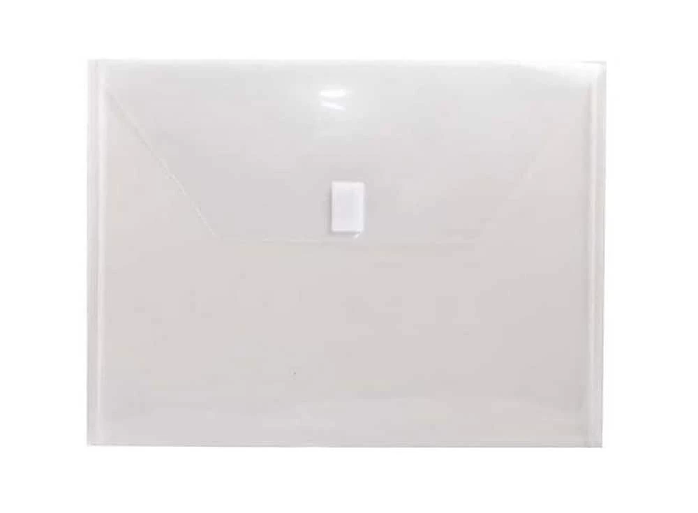 Deals 🔔 Jam Paper 9-3/4 x 13 in. Plastic Envelope with Hook and Loop Closure Letter Booklet (12 Pack) 👏